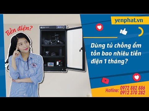 Dùng tủ chống ẩm tốn bao nhiêu tiền điện 1 tháng?