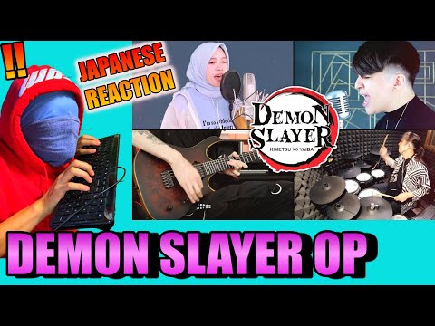 【RAINYCH RAN】Japanese reacts to "GURENGE" DEMON SLAYER OP BAND COVER, オタクのリアクション動画【JJ.Abs】