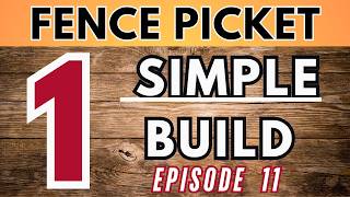 One Fence Picket Woodworking Project: Simple Beginner DIY Build
