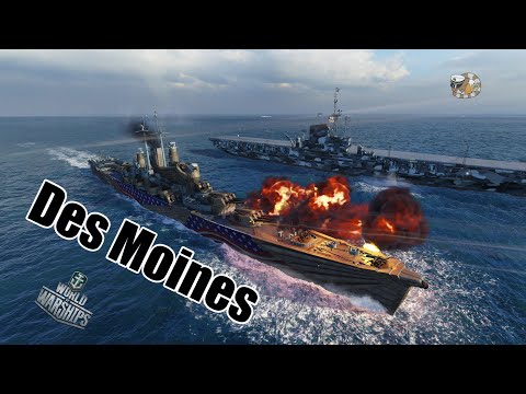World of Warships: Des Moines, INSANE Battle