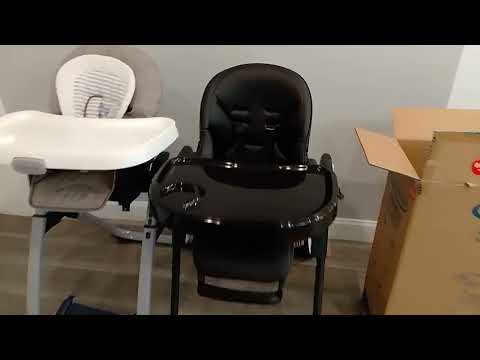 Kinder King 8 in 1 Baby High Chair, Coverts to Dining Booster Seat/Kids Table & Chair Set/Toddler Building Block Table/Kids Stool, Removable Tray & Double Seat Cover, Easy to Wipe, Green & White video review thumbnail