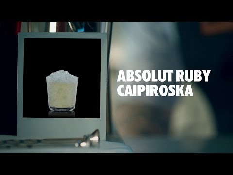 ABSOLUT RUBY CAIPIROSKA DRINK RECIPE - HOW TO MIX