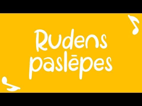 Raušuks - "Rudens paslēpes" - "Raušuka dziesmiņas" (Video ar vārdiem) DZIESMAS BĒRNIEM