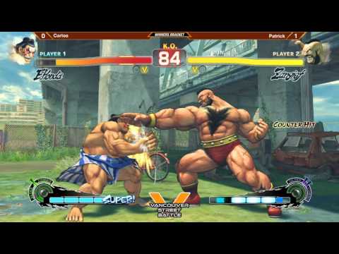 VSB Finals USF4 - Patrick (Zangief) vs Carlos (E. Honda)