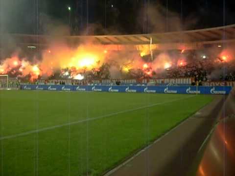 Tm Crew .  Crevna  Zvezda - Partizan  3-2 .  17.11.2012     Delije - Pyrotechnics artists in action