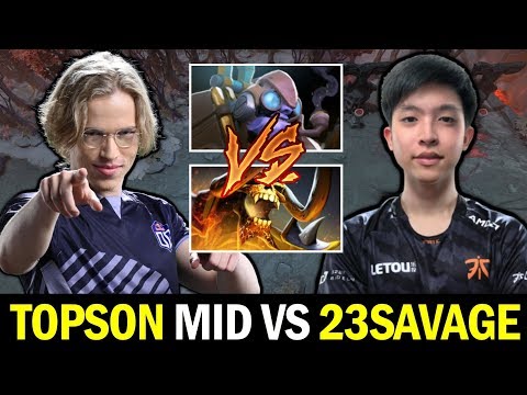 TOPSON mid vs 23SAVAGE — SEA Server Top Ranked Battle Dota 2