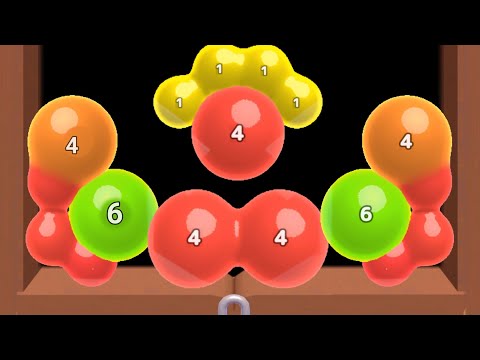 Relaxing & Satisfying Mobile Game Melty Bubble - jelly 2048 ball Gameplay walkthrough part 14