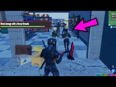 Block damage with a Decoy Grenade - Meowscles mischief challenges