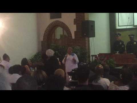 Betty Goreed sings "Because He Lives"