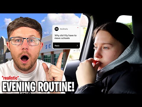 WHY LILLY HAD TO MOVE SCHOOLS - VERY REALISTIC EVENING ROUTINE!