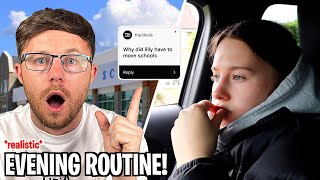 WHY LILLY HAD TO MOVE SCHOOLS - VERY REALISTIC EVENING ROUTINE!