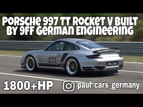 1800 HP 9ff Porsche 997 TT Rocket V Onboardvideo von 0-354 km/h beim Rolling 50