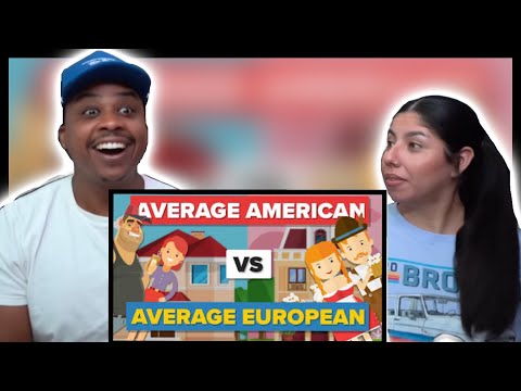 AMERICANS REACT TO AVERAGE AMERICAN VS AVERAGE BRITISH PERSON