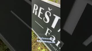 3D logo solárne: SOLAR PROFI časovačom/na fasádu firmy/reštaurácie/penziónu (š.1,5m)