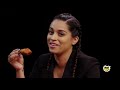 Lilly Singh Fears for Her Life While Eating Spicy Wings Hot Ones thumbnail 1
