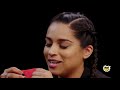 Lilly Singh Fears for Her Life While Eating Spicy Wings Hot Ones thumbnail 2