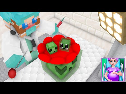 Monster School- Pregnant Challenge (Dr. Noob) Part #2 - Minecraft Animation