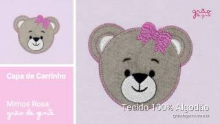 Capa de Carrinho Mimos Rosa | Ref: 54234