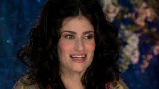 Idina Menzel on the set of Enchanted