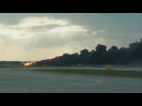 Video of landing of the burning Aeroflot aircraft at Sheremetyevo Video