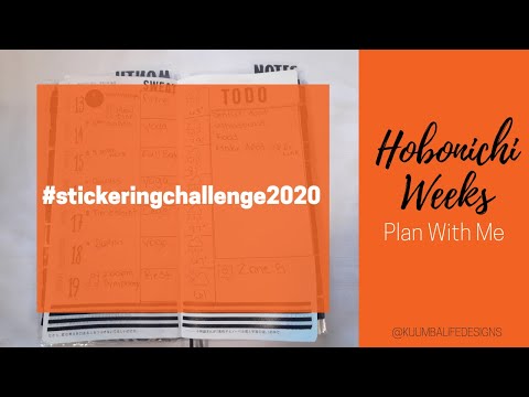 Hobonichi Weeks Plan With Me| National Sticker Day #stickeringchallenge2020