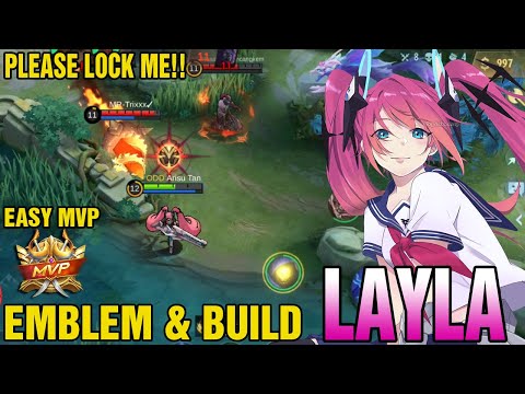 Layla Emblem And Build One Shot Damage 2000+ - Build Top 1 Global Layla - Layla Best Build 2022