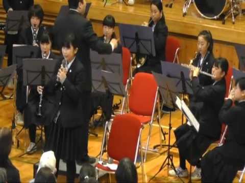 こども学科 【吹奏楽＋歌】津軽海峡・冬景色（復興支援コンサートにて）堀金中