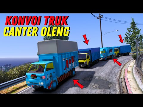 KONVOI TRUK CANTER OLENG - GTA 5 MOD
