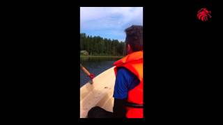 preview picture of video 'La Vuelta a Europa en Moto. En el lago Vikajarvi (Finlandia)'