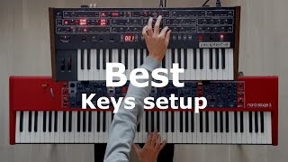 Video thumbnail for Best Worship Keyboard Setup for Piano and Pad Sounds | Nord Stage 3 and Sequential Prophet 6 by Noah Wonder