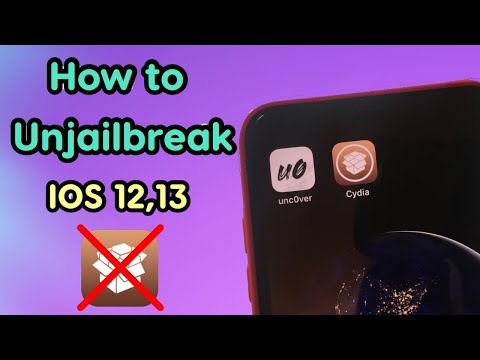 How to Un-Jailbreak ! Uninstall Cydia and Remove Uncover iOS 12,13