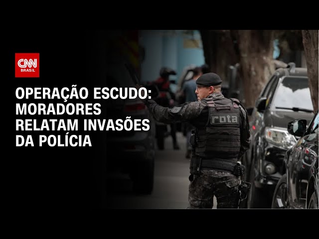 Operação escudo: Moradores relatam invasões da polícia | CNN PRIME TIME