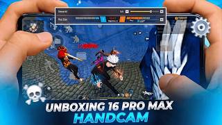 IPHONE 16 PRO MAX UNBOXING 🎁AND HANDCAM 📲 SETTINGS ⚙️ HUD + SENSI + DPI [FREE FIRE HIGHLIGHTS] 😍