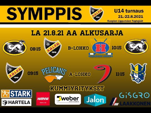 KalPa U14 Symppisturnaus la 21.8 AA alkusarja 8:15 - 11:15
