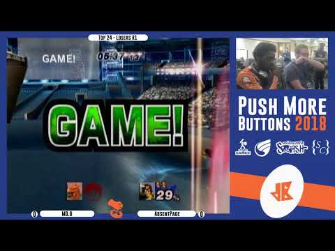 Push More Buttons 2018 - MD.G (Charizard) vs CLN | AbsentPage (C. Falcon) - Top 24 Losers Round 1