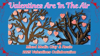 #196 Resin & Clay Valentines Wood Heart - 2025 Valentines Collaboration @miniscenesgb & CYU