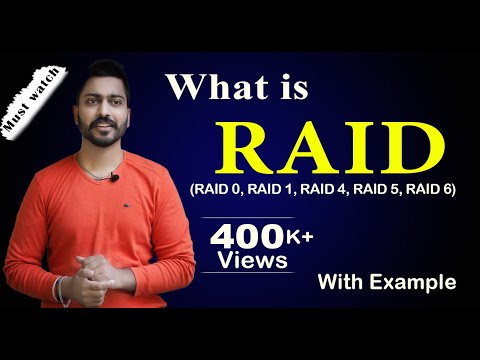 Lec-114: What is RAID? RAID 0, RAID 1, RAID 4, RAID 5, RAID 6, Nested RAID 10 Explained