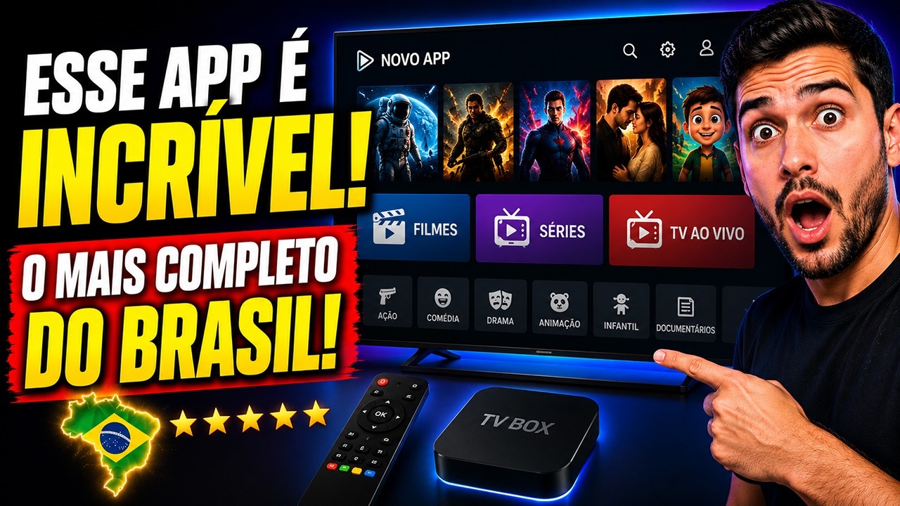 🔥 NOVO APP PARA FILMES, SÉRIES E TV AO VIVO QUE ESTÁ BOMBANDO EM 2026!