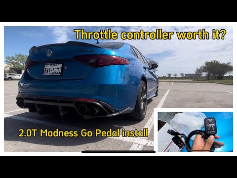 Alfa Romeo giulia Stelvio Madness go pedal install review (throttle controller)