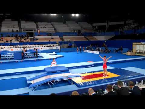 MAKARSKII Vasilii (RUS) M - 2019 Trampoline Worlds, Tokyo (JPN) - Qualification Double Mini R1
