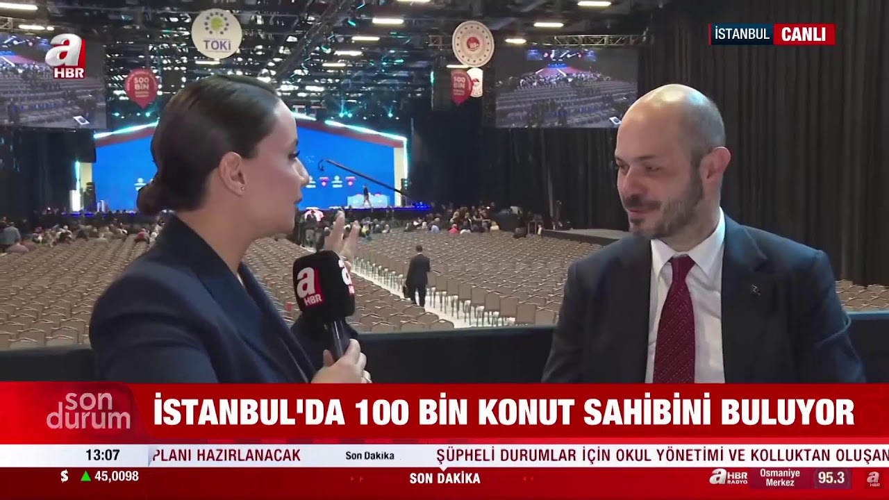 TOKİ Başkanımız M. Levent SUNGUR, A HABER canlı yayınında açıklamalarda bulunuyor.