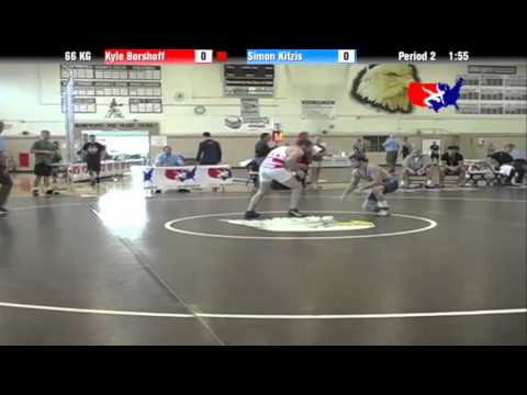 2012 Univ. WTT: 66 KG - Kyle Borshoff (DCAC) vs. Simon Kitzis (husky WC)