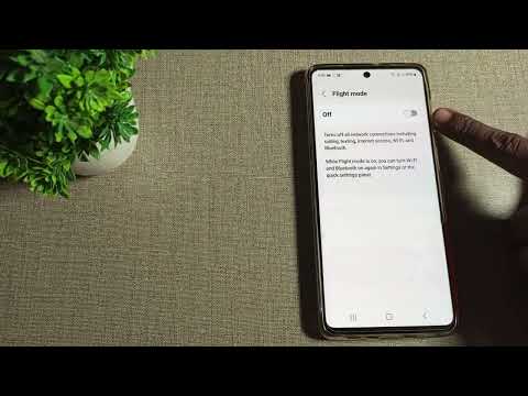 How to turn on flight mode in Samsung Galaxy M53 | Mobile settings kaise use kare