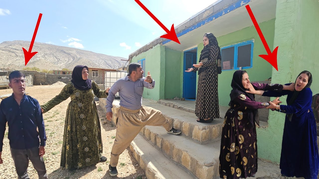 The treacherous husband comes to kick out Ashraf's niece: Ashraf opposes him again