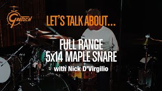 Video thumbnail for Gretsch DEEP DIVE: the 5x14 FULL RANGE MAPLE SNARE w/ Nick D'Virgilio by gretschdrumsusa
