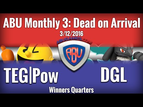 ABU Monthly 3: TEG | Pow (Pacman) vs. DGL (Lucario, G&W) - Winners Quarterfinals