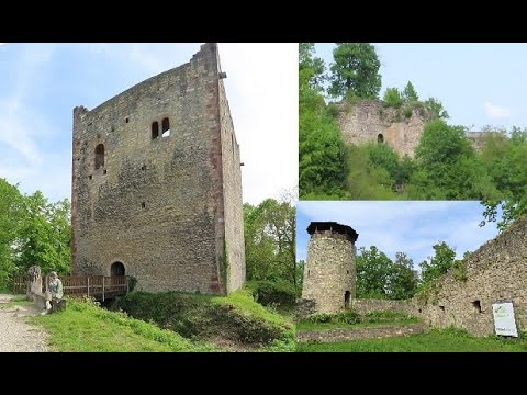 Der Wartenberg mit seinen drei Burgruinen  Muttenz Basel (2024)