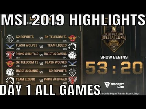 MSI 2019 Highlights ALL GAMES Day 1 Group Stage - Mid Season Invitational 2019