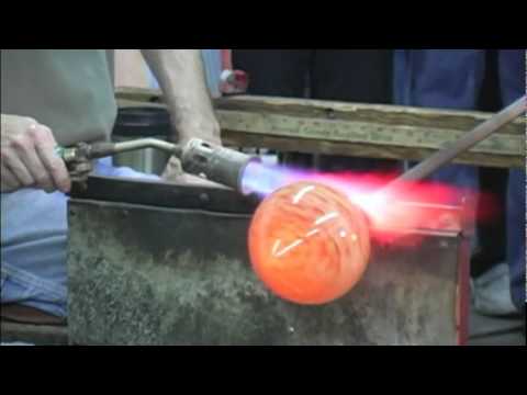 Making a Glass Multi-Colored Vase