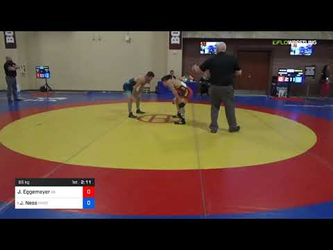 2018 Marine Corps US Open/Senior Men's Freestyle 65 Con 16 #2 - James Eggemeyer (AK) Vs. Jayson Ne